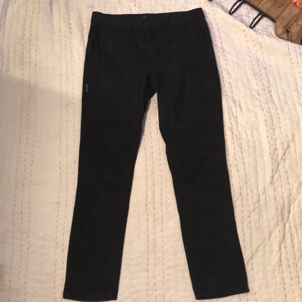Black skinny chino pants